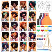 Kit de Pintura Sherr com 140 Peças e 20 Telas Pré-Desenhadas 20 x 25 cm Kit de Pintura Sherr com 140 Peças e 20 Telas Pré-Desenhadas 20 x 25 cm