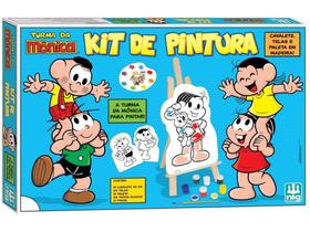 Kit de Pintura Turma da Mônica 0766 com Acessórios - Nig Kit de Pintura Turma da Mônica 0766 com Acessórios - Nig