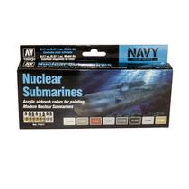 Kit de pintura Vallejo Acrylicos Nuclear Submarine 0,5 L preto