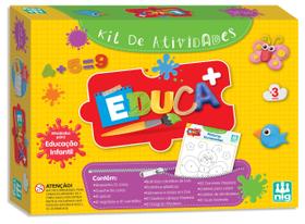 Kit de Pinturas e Atividades Infantil Educa+ 0480 Nig Brinquedos Kit de Pinturas e Atividades Infantil Educa+ 0480 Nig Brinquedos