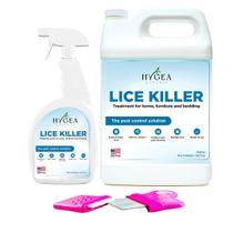 Kit de piolhos Hygea Natural com pente com lupa e spray para piolhos