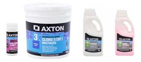 Kit De Piscina Cloro, Fita, Redutor Oleo, Limpa Borda