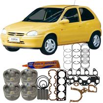 Kit de pistão anel juntas gm corsa 1.6 8v efi 1994 a 1996 decar