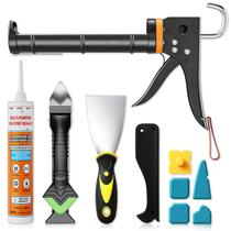 Kit de Pistola de Calafetagem Goopreen 5 em 1 com Selante de Silicone