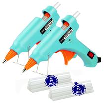 Kit de Pistola de Cola Quente OUREPOCA Mini 2 Unidades com 20 Bastões