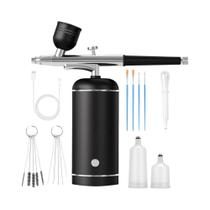 Kit De Pistola De Spray Mini Sem Fio Com Compressor Para Pintura, Modelagem E Artesanato Kit De Pistola De Spray Mini Sem Fio Com Compressor Para Pintura, Modelagem E Artesanato