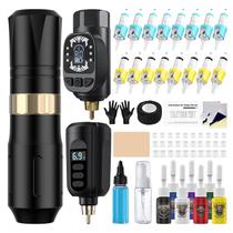 Kit de pistola de tatuagem HAWINK HW-TK1005-1 sem fio com 2 baterias Kit de pistola de tatuagem HAWINK HW-TK1005-1 sem fio com 2 baterias