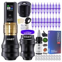 Kit de pistola de tatuagem Mast Tattoo Fold2 Pro com bateria de 2000mAh