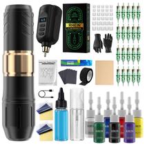Kit de pistola de tatuagem RHEIN Wireless Rotary Tattoo Machine Pen