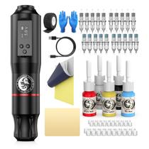Kit de pistola de tatuagem Wormhole Tattoo Wireless com potência de 1600mAh