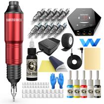 Kit de pistola de tatuagem Wormhole WTK100 Rotary Cartucho para iniciantes