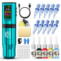 Kit de pistola de tatuagem Wormhole WTK277 Wireless com fonte de alimentação