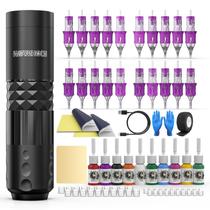 Kit de pistola de tatuagem Wormhole WTK294 Wireless 78PCS com 1500mAh