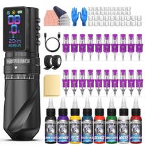 Kit de pistola de tatuagem Wormhole WTK381 7 Adjustable Stroke 2.3Ah