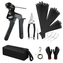 Kit de Pistola para Abraçadeiras Manesi 157 Peças Aço Inoxidável Resistente
