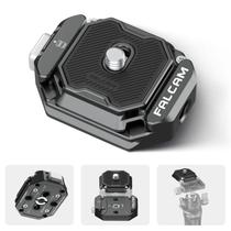 Kit de placa de liberação rápida para câmera ULANZI F38 com parafuso de 1/4 a 3/8