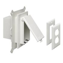 Kit de placa de parede Outlet Box Arlington DBVS1W-1 para revestimento de vinil