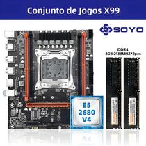 Kit De Placa Mãe SOYO X99 Com CPU Intel Xeon E5 2680 V4 E 16GB De RAM Dual Channel M.2 NVME Kit De Placa Mãe SOYO X99 Com CPU Intel Xeon E5 2680 V4 E 16GB De RAM Dual Channel M.2 NVME