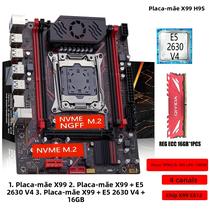 Kit De Placa Mãe X99 H9S Com CPU Xeon E5 2630 V4 LGA2011-3, 16GB DDR4 ECC NVME M.2 SATA3