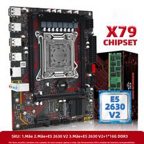 Kit De Placa-Mãe ZSUS X79 Com CPU Intel Xeon E5 2630 V2 E 16GB De RAM ECC DDR3 Com Slot M.2 NVME