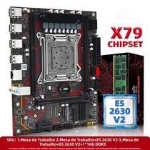 Kit De Placa Mãe ZSUS X79 Com CPU Intel Xeon E5 2630 V2 E 16GB De RAM ECC DDR3 Com Slot M.2 NVME