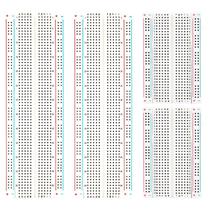 Kit de Placas de Ensaio ELEGOO - 2x 830 Pontos e 2x 400 Pontos para Arduino