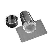 Kit De Placas De Estampagem Para Unhas Francesas Com Acessórios De Selagem E Raspador