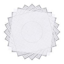Kit de placas para miçangas Phinus, 6 peças, 14 x 14 cm, placas transparentes
