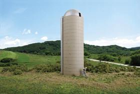 Kit de plástico para silo em estilo concreto Walthers Cornerstone Rural USA