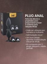 Kit de Plugs Analis com Joia em Formato de Coração - Intt Cosméticos