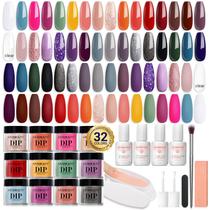 Kit de Pó para Imersão de Unhas AZUREBEAUTY - 42 Unidades com Bandeja Kit de Pó para Imersão de Unhas AZUREBEAUTY - 42 Unidades com Bandeja
