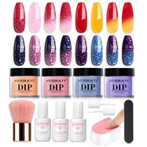 Kit de pó para imersão para unhas AZUREBEAUTY Color Changing Glitter Kit de pó para imersão para unhas AZUREBEAUTY Color Changing Glitter