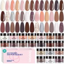 Kit de pó para imersão para unhas Beetles DPN070 20 cores 10 ml rosa nude