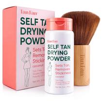 Kit de Pó Secante Autobronzeador Tan Fan 85g Vegano Sem Talco