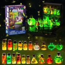 Kit de poções mágicas LDomet Craft com 20 frascos de poções Glow Witch Kit de poções mágicas LDomet Craft com 20 frascos de poções Glow Witch