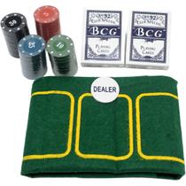 Kit De Poker Completo 108 Cartas 100 Fichas E Toalha De Mesa Kit De Poker Completo 108 Cartas 100 Fichas E Toalha De Mesa