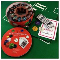 Kit De Poker Completo 108 Cartas e 240 Fichas Com Toalha De Mesa