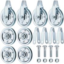 Kit de polias para portas de garagem Shimeyao, 8 peças de aço de 7,5 cm