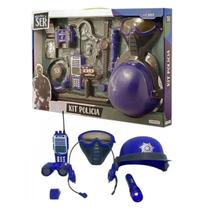 Kit de Policia Brincando de ser Policial com acessórios