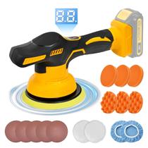 Kit De Polidor Orbital Portátil Sem Fio 5000RPM 8 Velocidades Para Bateria Dewalt 20V