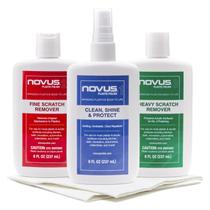 Kit de polimento de plástico Novus Scratch Remover Frascos de 237 ml