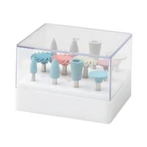 Kit de Polimento Dental com 12 Pontas de Borracha e Resina