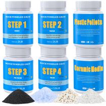 Kit de Polimento para Tumbler de Pedras KomeStone 10LB 4 Etapas Kit de Polimento para Tumbler de Pedras KomeStone 10LB 4 Etapas