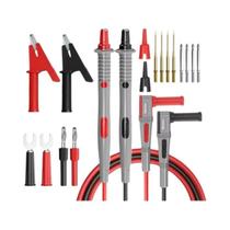 Kit De Pontas De Prova Para Multímetro Universal Cleqee Série P1503 Com Agulha De Reposição, Gancho Kit De Pontas De Prova Para Multímetro Universal Cleqee Série P1503 Com Agulha De Reposição, Gancho