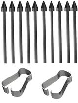 Kit de pontas de reposição EXTFOA S Pen, pacote com 10 e 2 ferramentas, preto