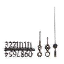 Kit De Ponteiros Números Para Relógio Analógico Prata Pequeno 30 Unidades Kit De Ponteiros Números Para Relógio Analógico Prata Pequeno 30 Unidades
