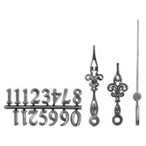 Kit De Ponteiros Números Prata Relógio Analógico 30 Unidades