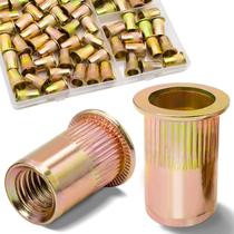 Kit de porcas de rebite Vifmy 5/16-18 UNC em aço carbono zincado 60 unidades