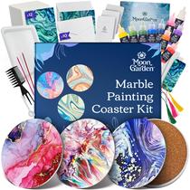 Kit de Porta-Copos para Pintura Marmorizada Moon Garden com 12 Cores