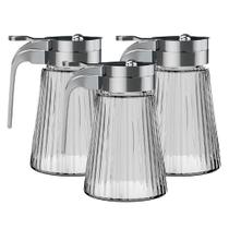 Kit De Porta Mel Meleiras Com Bico Dosador Para Restaurantes Com 3 Peças